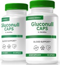 (2 paket) Gluconull Caps, Uradna formula Gluco NullCaps, Čista podpora za stabilne ravni in energijo goriva za splošno zdravje, vse naravne sestavine, Gluco Null Glyco Optimizer (120 kapsul)