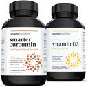 SMARTERNUTRITION Curcumin – moč in absorpcija + na rastlinah osnovan vitamin D3 Imunska podpora z veganskim kompleksom K2