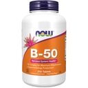 NOW Foods Supplements, Vitamin B- 50 mg, Proizvodnja energije*, Zdravje živčnega sistema*, 250 tablet