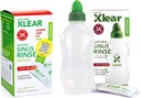 Xlear Natural Xilitol Sinus Rinse Refill, Neti Pot Saline Packets - Čiščenje nosu za hitro tlak in prezasedenost, deluje z večino nosnih namakalnih sistemov, 50 Število in 1 steklenica izpiranje