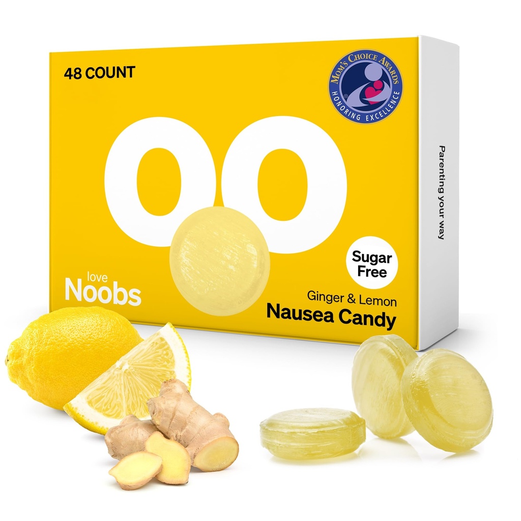 Lemon ingver Candy za slabost Nosečnost z LoveNoobsTM, Anti slabost Nosečnost, Ginger Chews, Candy za jutranjo bolezen, Lemon kapljice za gibanje bolezen, sladkor brez, B6