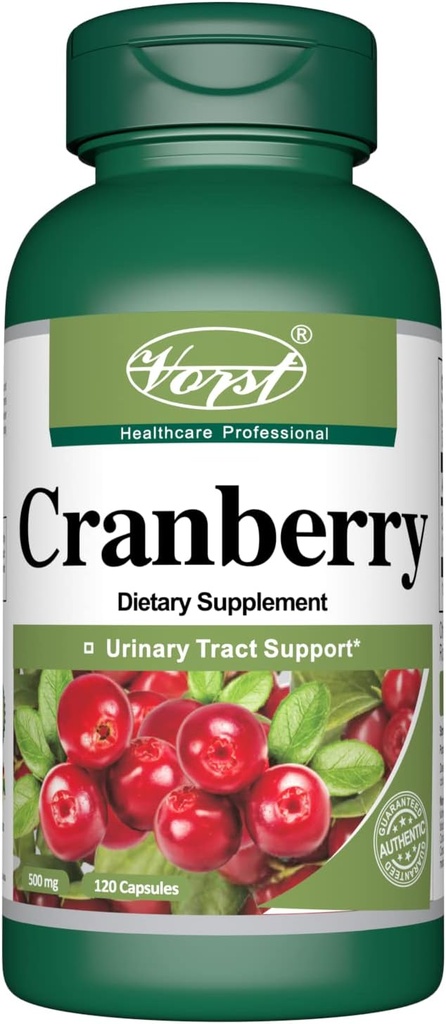 Cranberry 500mg z 12:1 Razmerje ekstrakta (6000 ekvivalenta Raw Extract) 120 Kapsule 