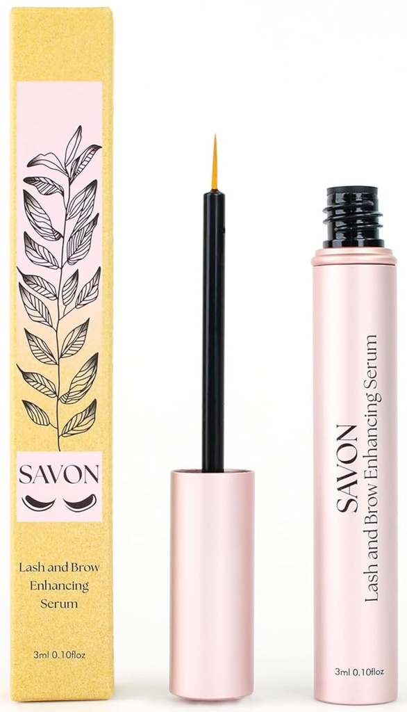 Serum ekološke rasti las za debelejše, daljše trepalnice in obrvi - z Biotin, Peptide, in Pantenol - Naravna in kruta - ZDA - Lash in Brow Boost Serum - Trepalnica