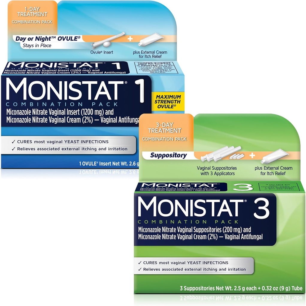 Pakiranje Monistat 2 (3-dnevno in 1-dnevno kombinirano pakiranje jajčnih celic)
