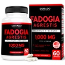 Fadogia Agressis Extract 1000mg na serviranje - [največja moč] - Moč, pogon, atletske zmogljivosti, mišična masa - tretja stranka Tested - nič polnila - Gluten prost, ne-GMO, Veganske kapsule