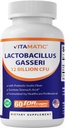 Vitamat Lactobacillus Gasseri - 12 milijard na DR kapsulo - 60 Count - Prebavna podpora - Izdelana s prebiotično Inulin Fiber