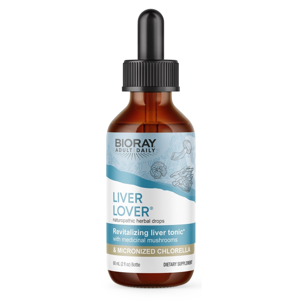 BIORAY Daily Jetrni ljubimec - 2 fl oz - podpira Jetra in nadledvične žleze - ne-GMO, Vegan, Gluten Free