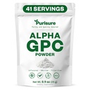 Purisure Alpha GPC Powder, 25 g, Pure Alpha GPC Choline Supplement for Brain and Focus, CDP Choline Supplements for Memory Performance & Koncentracija, No Fillers, Non-GMO, Ponudba 42 Servinges