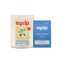 Equip Foods Prime Protein Powder Vanilla & Gold Standard čista kava