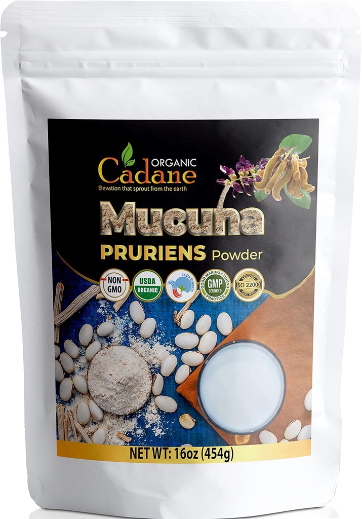 Organski Cadane Mucuna Pruriens Powder 1 Pound 