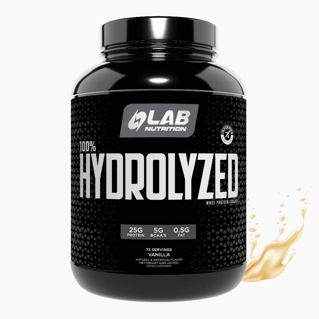 100% hidroliziran izolat sirotkinih beljakovin (5 funtov, arome vanilije) 25 g beljakovin, gradite mišice, nagubano mišično rast, enostavno prebavo, gluten brez laktoze, hitro absorbiranje.