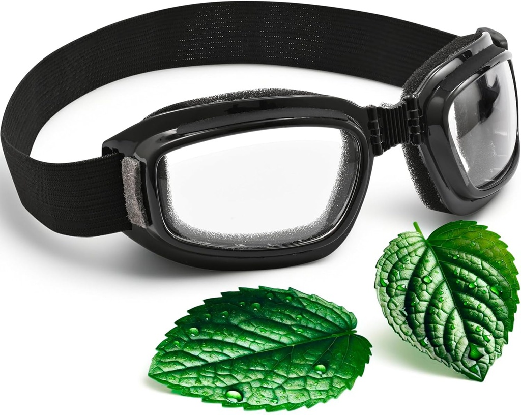 3D Očala za suho oko z vlažnimi padci in udobno mehko krpico – Hydrating Silikonske suhe oči maske z Hydrating Chamber Design, Universal Fit za dnevno in noč uporabe (prozorno)
