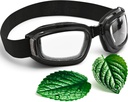 3D Očala za suho oko z vlažnimi padci in udobno mehko krpico – Hydrating Silikonske suhe oči maske z Hydrating Chamber Design, Universal Fit za dnevno in noč uporabe (prozorno)