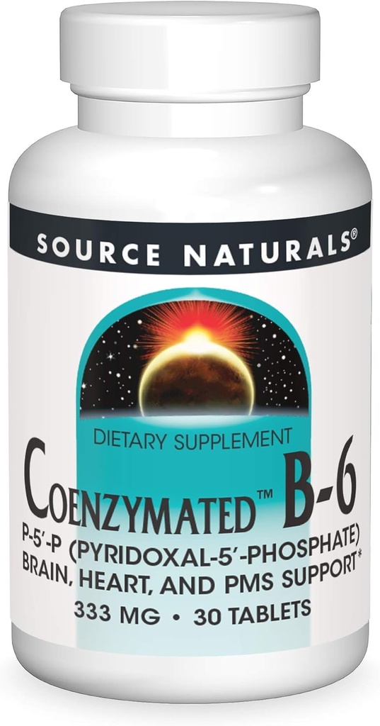 Vir Natural Coenzymated B-6, Spodbuja zdravo živčevje*, 333mg - 30 tablet