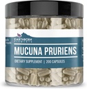 Elementi, rojeni po Zemlji Mucuna Pruriens Extract, 200 kapsul, brez dodatkov ali polnil