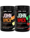 Jacked Factory X John Wick - Wick Mode Pre Workout Powder - intenzivna energija, bojno pripravljen fokus, neustavljiva zaveza in čista volja - zadnja tropska Sunrise & Osaka Cherry Blossom (80 strežb)