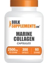 BulkSupplements.com Marine Collagen kapsule - ribje kolagen dopolnilo, kolagen za ženske in moške - hidroliziran kolagen, Gluten prost, 5 kapsul na obrok, 300 kapsul (paket po 1)