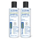Dermasolve Eczema Relief Shampoo - Flare Control Skalp & prhljaj Brezplačna terapija, ki ščiti, vlaži, in popravila kože za otroke in odrasle - steroidov brezplačno (2-Pack)