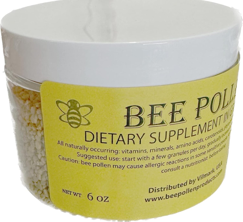 6 oz BEE Pollen 100% čista naravna neobdelana čebela Pollen zrnje 6 oz v kozarcu