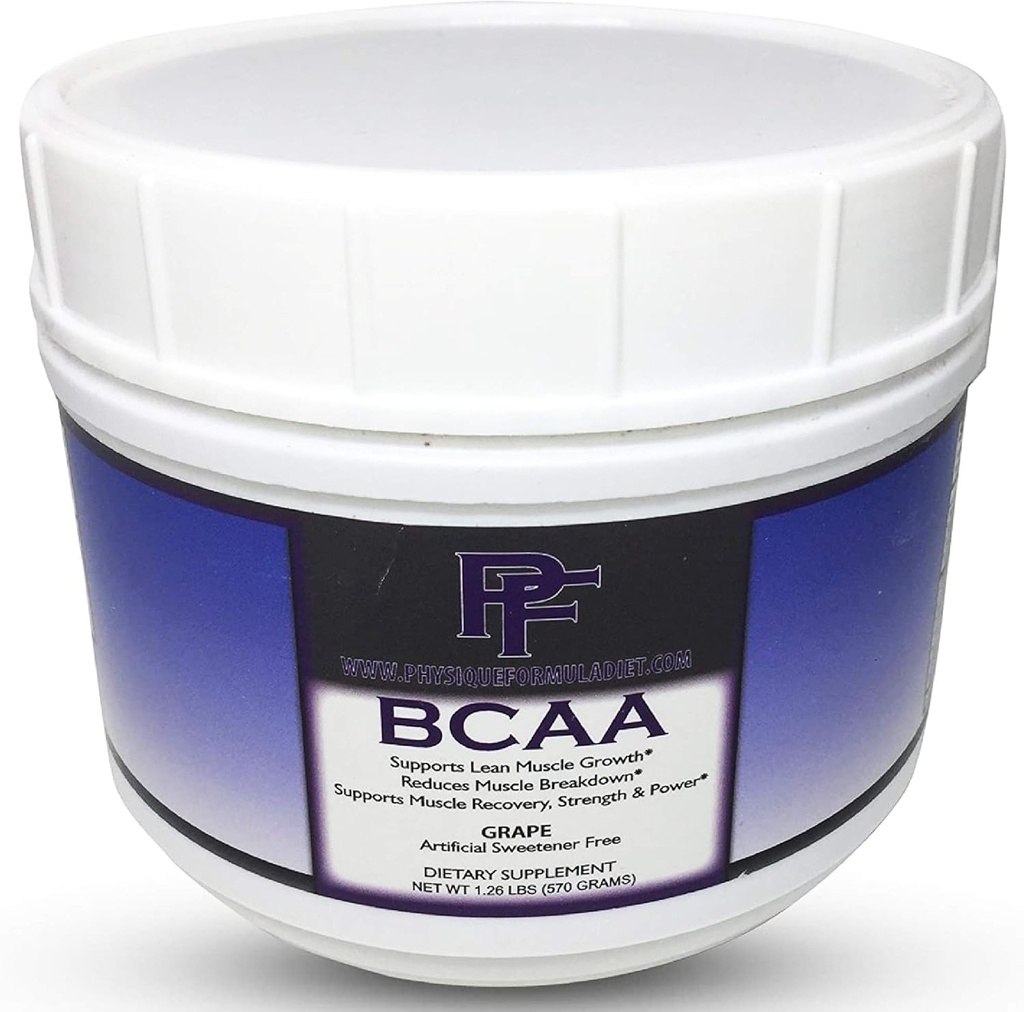 Fizikalna Formula BCAA s Stevio Vse naravne razvejane verige aminokislin v prahu z glutamin & sladkana s Stevio. Kofein in sukraloza proste grozdne arome brez sladkorja
