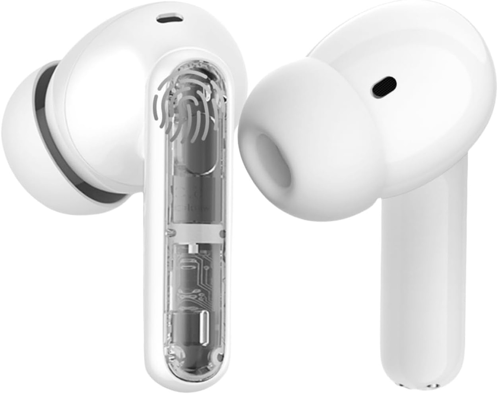 Brezžične slušalke P1 PRO s prosojnim slogom, slušalke Bluetooth s Clear Call mikrofoni, IPX7 vodoodporne ušesne Bude Deep Bass Wireless slušalke, 30H Združljiv s Samsung TV Android iOS