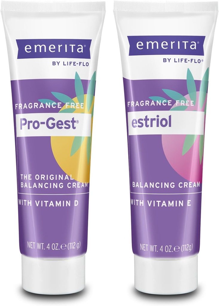 Emerita Pro-Gest Balancing Cream z vitaminom D, progesteron in estriol - Fragrance brezplačno, 60-dnevno garancijo, 4oz