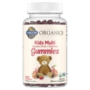 Vrt življenja Organics Kids Gummy Vitamini - Sadje - Certified Organic, Non-GMO & Vegan Popolni otroški multi - B12, C & D3 - Gluten, Soy & Dairy Free, 120 Pravi sadni žvečilni gumi
