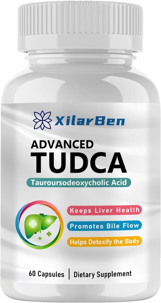 Generična TUDCA dopolnilno-liver podpora, Čista Detox&Repair,Ultra moč Bile Sol TUDCA 1000mg 60 kapsule