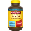 Nature Made Burp Less Fish Oil Omega 3 Dodatki, 1200 mg Softgels, Omega 3 Ribje olje za zdravo srce podporo, 200 Softgels, 100 Dnevna dobava