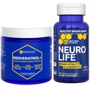 NARAVNI ZASTAVI NeuroLife & Resveratrol dodatek paket - podpira dolgoživost in staranje možganov* - 120 Vse kapsule