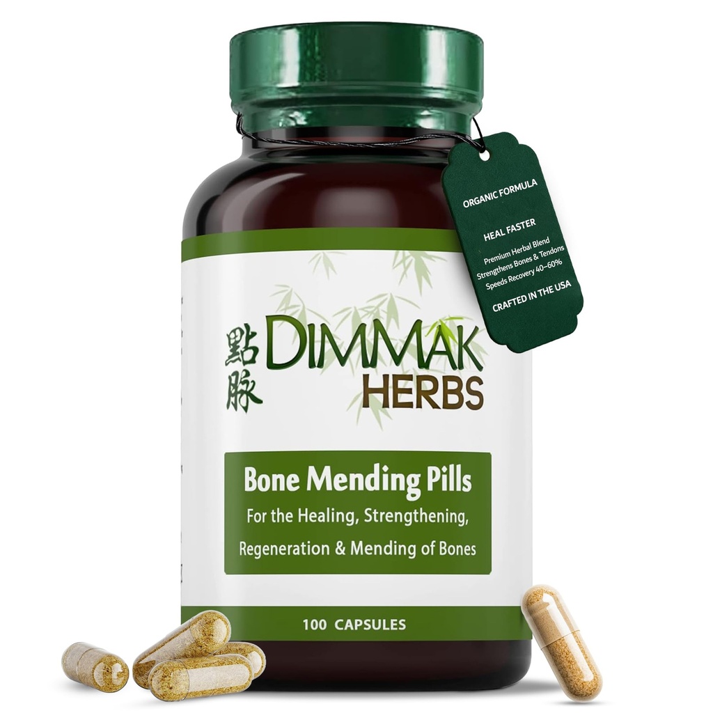 Certified Organic kosti popravljanje tablete Dimmak zelišča, zlom kosti zdravljenje dodatek, kosti krepitev tablete, kitajski Medicine zelišča - 100 kape 500mg