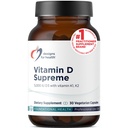 Designs for Health Vitamin D Supreme - Vitamin D 5000 i.e. z 2000mcg Vitamin K kot MK4 za zdravje kosti, zdravje srca, Mood & Imunska podpora - Vitamin D3 Okrepljen z GG dodatek (30 kapsul)