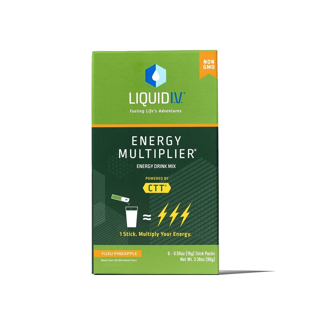 Tekoči I.V., Hidracija z več viri energije Yuzu Pineapple, 3,38 Ounce