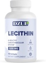 Sojin lecitin DZUL Pharma 1200 mg / 100 softgels/visoka jakost, brez glutena in laboratorijsko preverjen