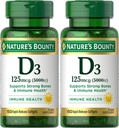 Vitamin D3, Imunska in kostna podpora, 5000 i.e., softgel za hitro sproščanje, 150 Ct (paket z 2)