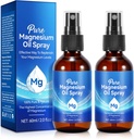 Čisto magnezijevo olje Spray,100% Pure & Natural Organic Magnezijevo olje Spray, enostaven za uporabo(4 Fl.Oz Set)