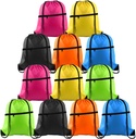 KUUQA 12Pcs Drawstring Vrečka Športni fitnes Niz nazajpack Bulk Cinch Backpack z zadrgo za šolo joga šport gim potovanje
