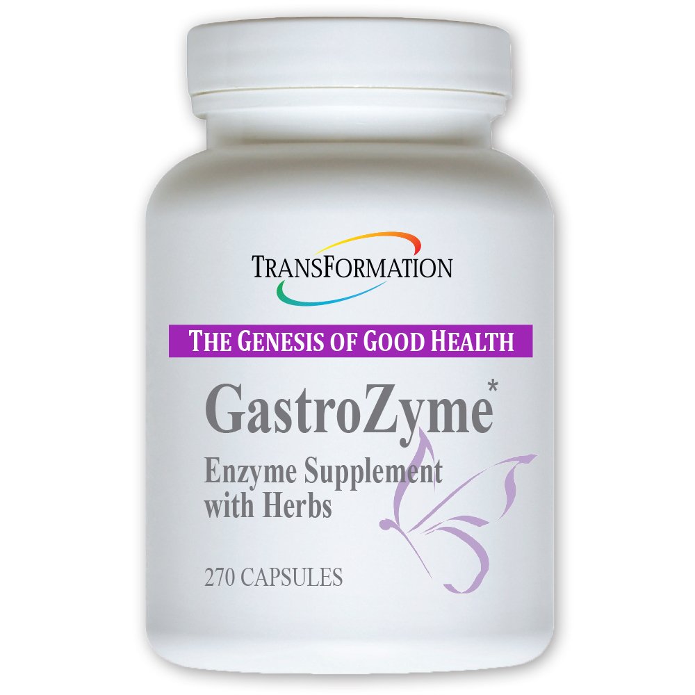 TRANSFORMACIJA GENEZA DOBRO ZDRAVJE - GastroZyme dodatek, Edinstveno oblikovan z encimi & Papaya Leaf, rodiola rosea zelišča, Soothes & lajša gastrointestinalne nelagodje, 270 Kapsule