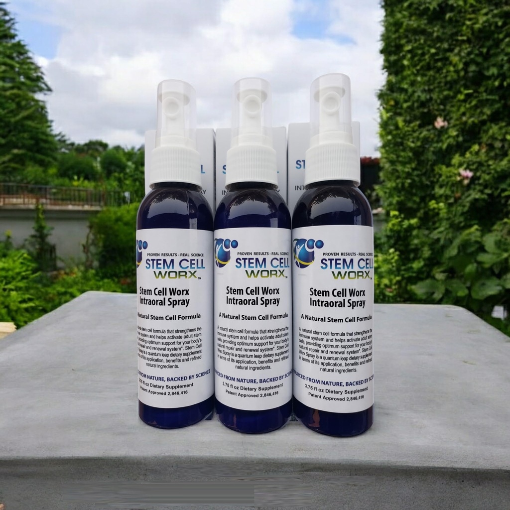 Stem Cell Supplement - 3 PK Deal - Stem Cell Worx Intraoral za 95% Absorpcija. Znanstveno dokazano aktiviranje stemnih celic. Cel dan energije, povečanje imunskega sistema, zmanjšanje bolečine v sklepih.