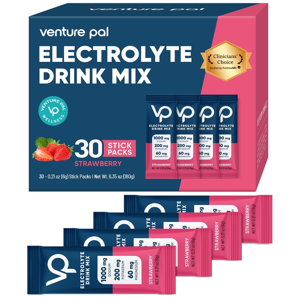 Venture Pal Visoko natrijev sladkor brez elektrolitov v prahu Packet - Hidracijske embalaže z vitaminom, natrij in kalij 
