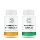 Adaptogen kompleks in vitamin D3+K2 Žvečljivi kosmiči