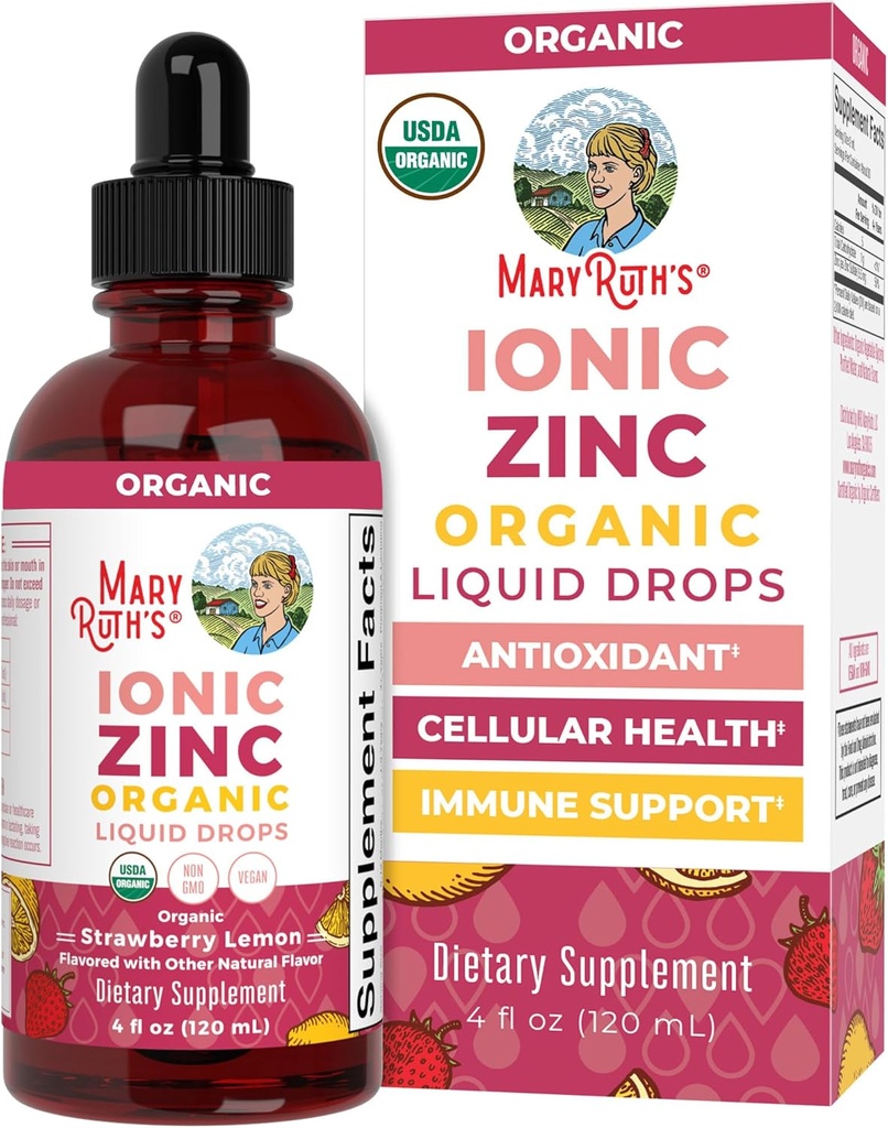 MaryRuth Organics Organski jagodni limonin jonski cink, 4 FZ