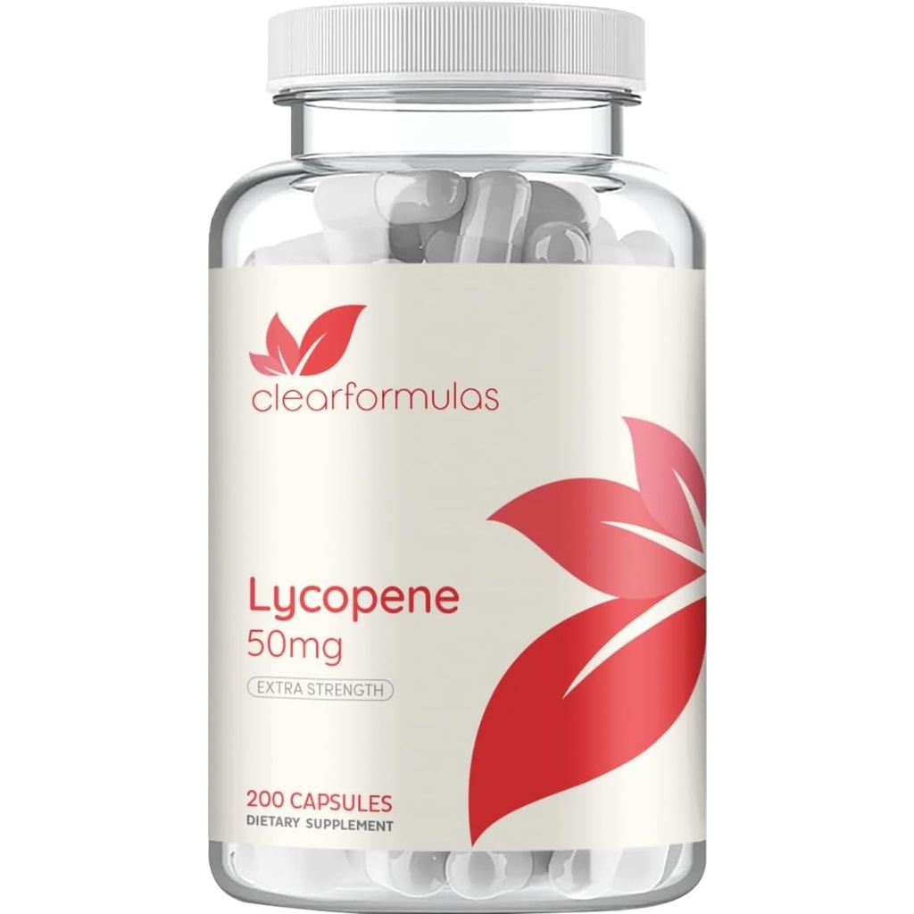 Likopen na osnovi paradižnika - ekstra moč likopen 50mg Non-GMO super močan antioksidant in karotenoid srce in prostata zdravje dodatek za moške - Izdelano v cGMP US Lab (200 Serving)