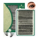 Sklopi za trepalnice 280Pcs Sklopi za trepalnice KEYYOU 60D D Curl 9-18MIX Sklopke Lashes Debeli Super mehki Wispi DIY Podaljšek trepalnic na domu(60D-D,9-18MIX)