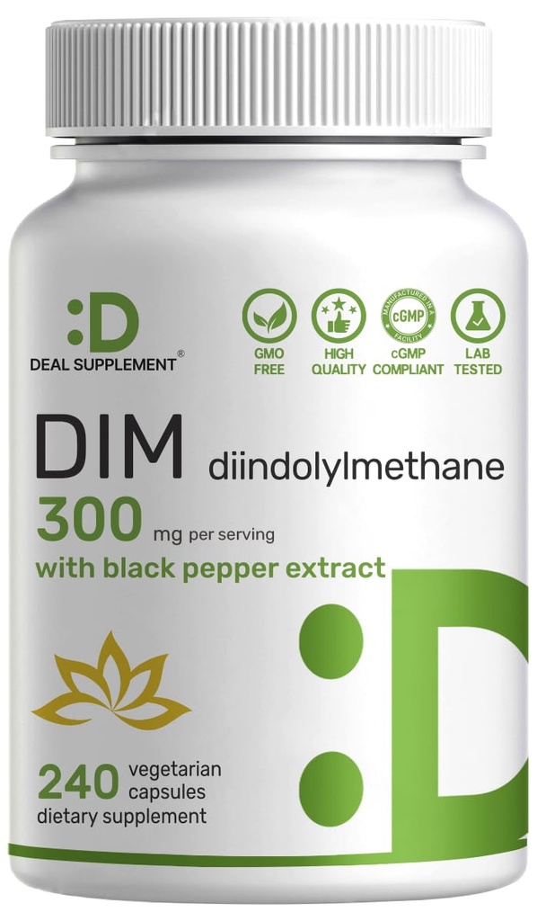 DIM dodatek 300mg, 240 Caps, 4 Meseci dobava 