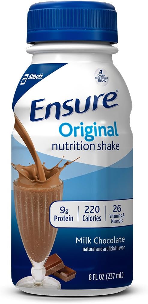 Prepričajte se Original Nutrition Shake z 9 Gram proteinov, Nadomestni obroki, Mleko Čokolada, 8 fl oz (Pack of 16)