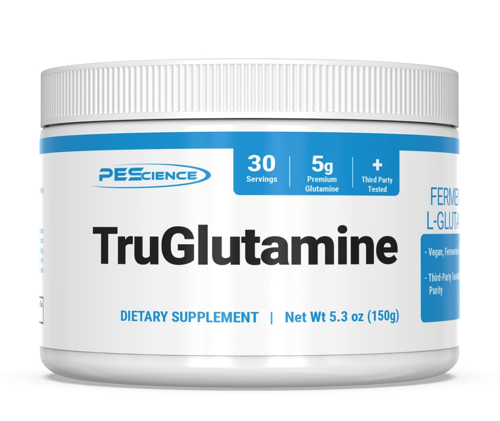 PEScience Truglutamin, fermentiran L-glutamin v prahu, nearomatiziran, 30 serviranja, podpora za zdravje Gut