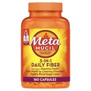 Metamucil, Psylium Husk Kapsule, 160 Kapsule, 3-v-1 Fiber dopolnilo, Dnevni Psyllium Husk Fiber Kapsule Pomoč Podpora Prebavno zdravje s spodbujanjem regularnosti*, Pomoč Dopolnilo Dnevni vnos Fiber