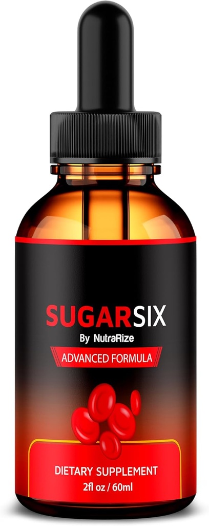 NutraRize sladkorSix kapljice, Uradni sladkor šest tekočine Formula, Vse naravne podpore za stabilne in zdrave ravni, Premium kapalko za vzdrževanje dobre cirkulacije, Sladkor šest pregled (30 Serving)