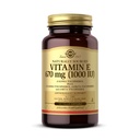 Solgar Vitamin E 670 mg (1000 i.e.) - 100 Veganov softgels - Naravni antioksidant - ne-GMO, Gluten brez - 100 Servingov